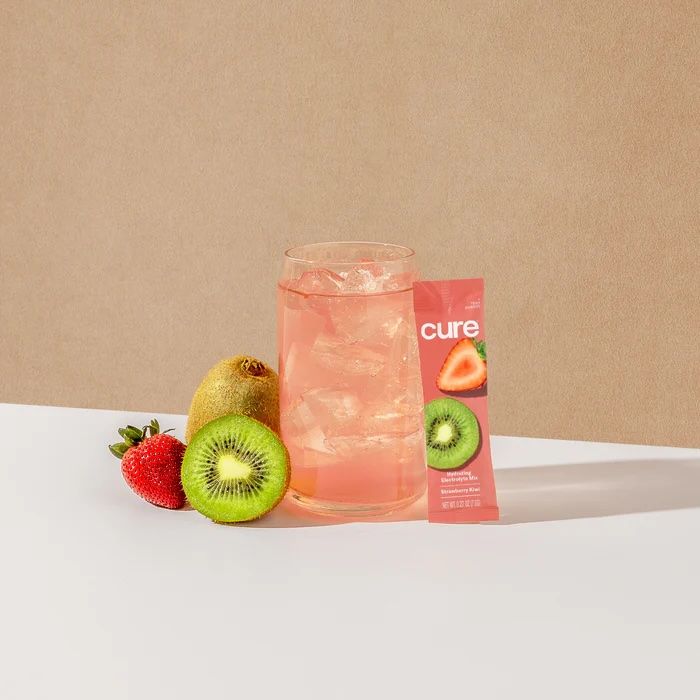 Cure Hydrating Electrolyte Mix, Strawberry Kiwi - 14 Packets