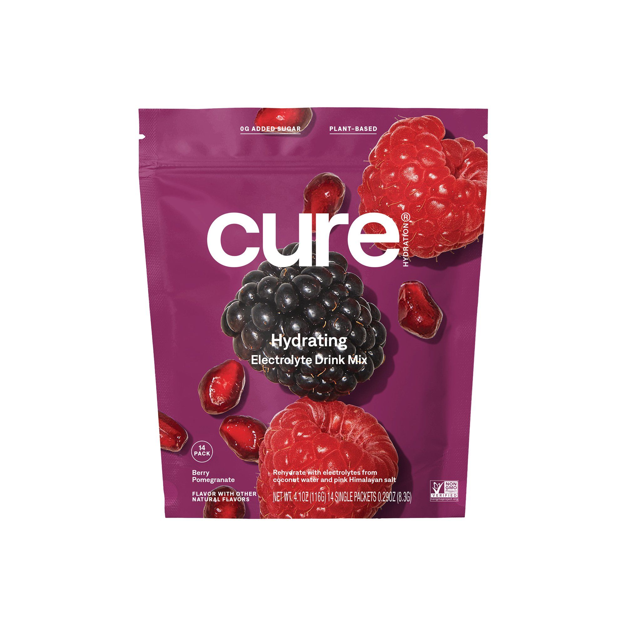 Cure Hydrating Electrolyte Mix, Berry Pomegranate - 14 Packets
