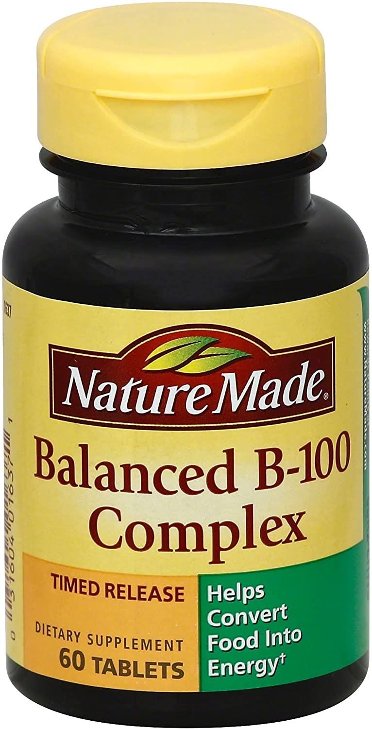 Nature Made Stress Balanced B-100 Complex Dietary Supplement Tablets - 60 ct