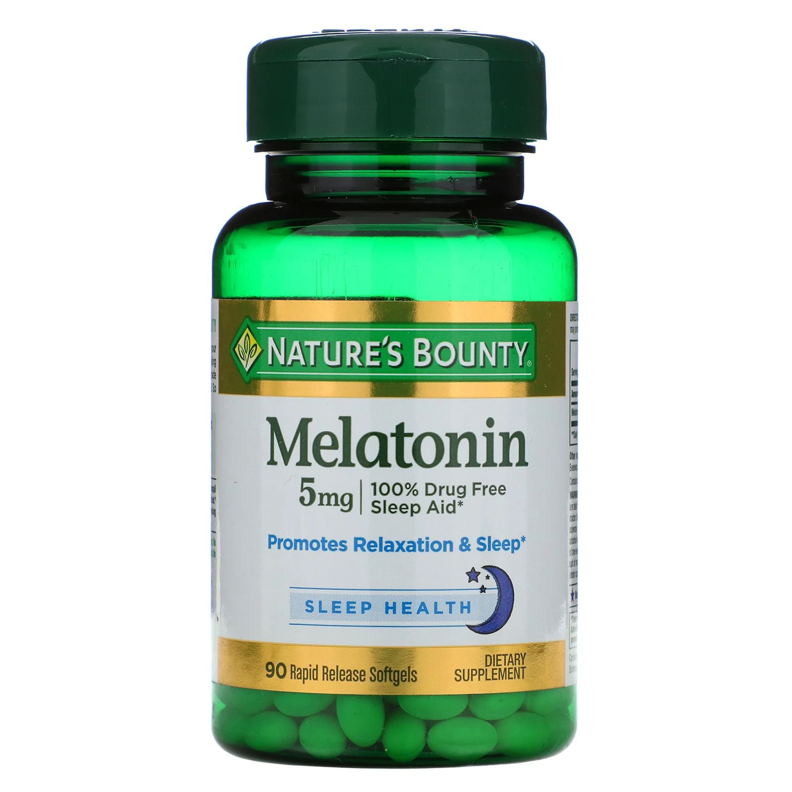 Nature's Bounty Melatonin Softgels, 5 mg - 90 ct