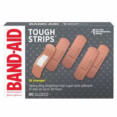 DISCBand-Aid Tough Strips Adhesive Bandage, All One Size - 60 ct