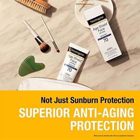 DISCNeutrogena Age Shield Face Oil-Free Sunscreen, SPF 70 - 3 fl. oz