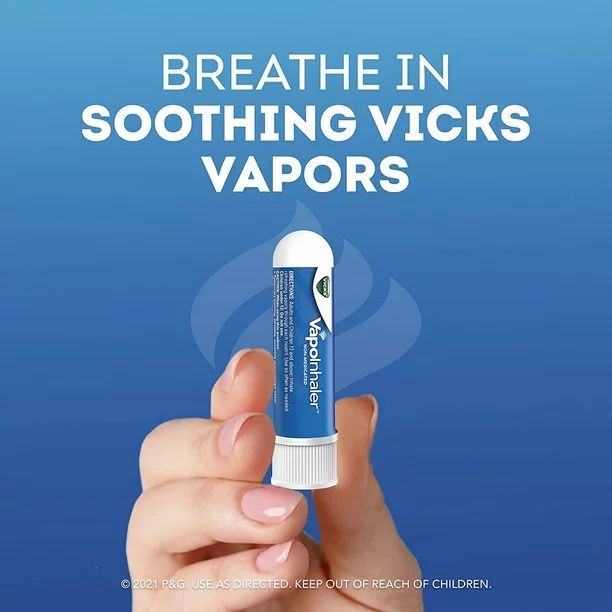 DISCVicks VapoInhaler Portable Non-Medicated Nasal Inhaler, Menthol - 2 ct
