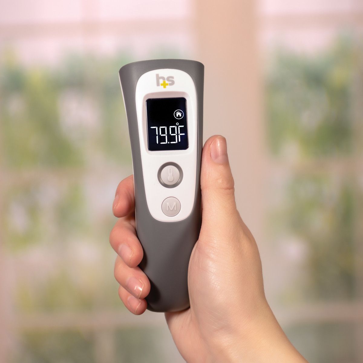 DISCHealthSmart Non-Contact Instant Read Infrared Forehead Thermometer, Gray