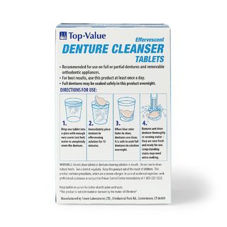 DISCTop-Value Effervescent Denture Cleanser Tablets - 90 ct