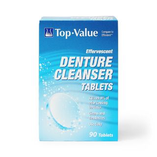 DISCTop-Value Effervescent Denture Cleanser Tablets - 90 ct