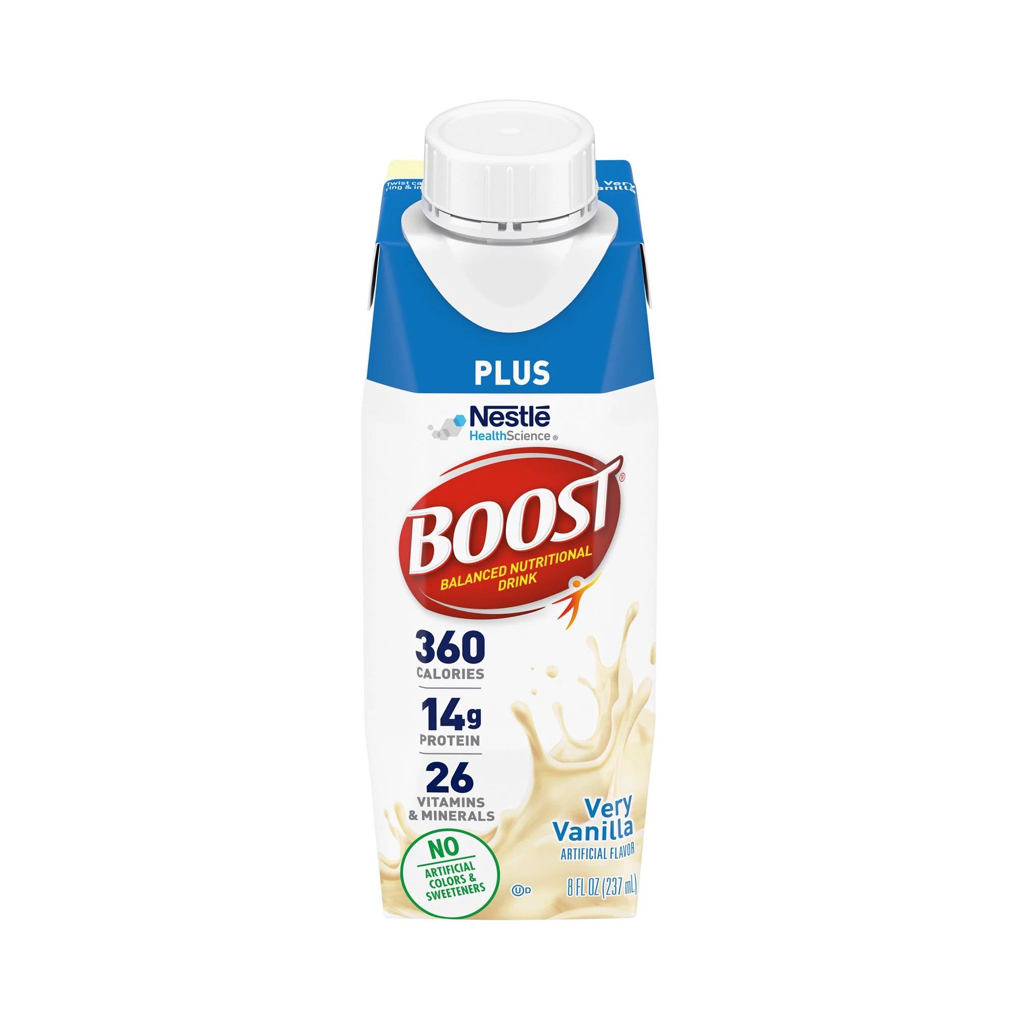 DISCBoost Plus Nutritional Drink, 14g Protein, Very Vanilla, 8 fl oz - 24 ct