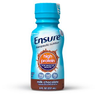 DISCEnsure Active High Protein Nutrition Shake, Milk Chocolate, 8 fl oz - 24 ct