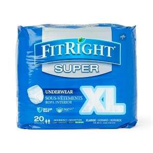 DISCFitRight Super Protective Underwear, XL - 20 ct