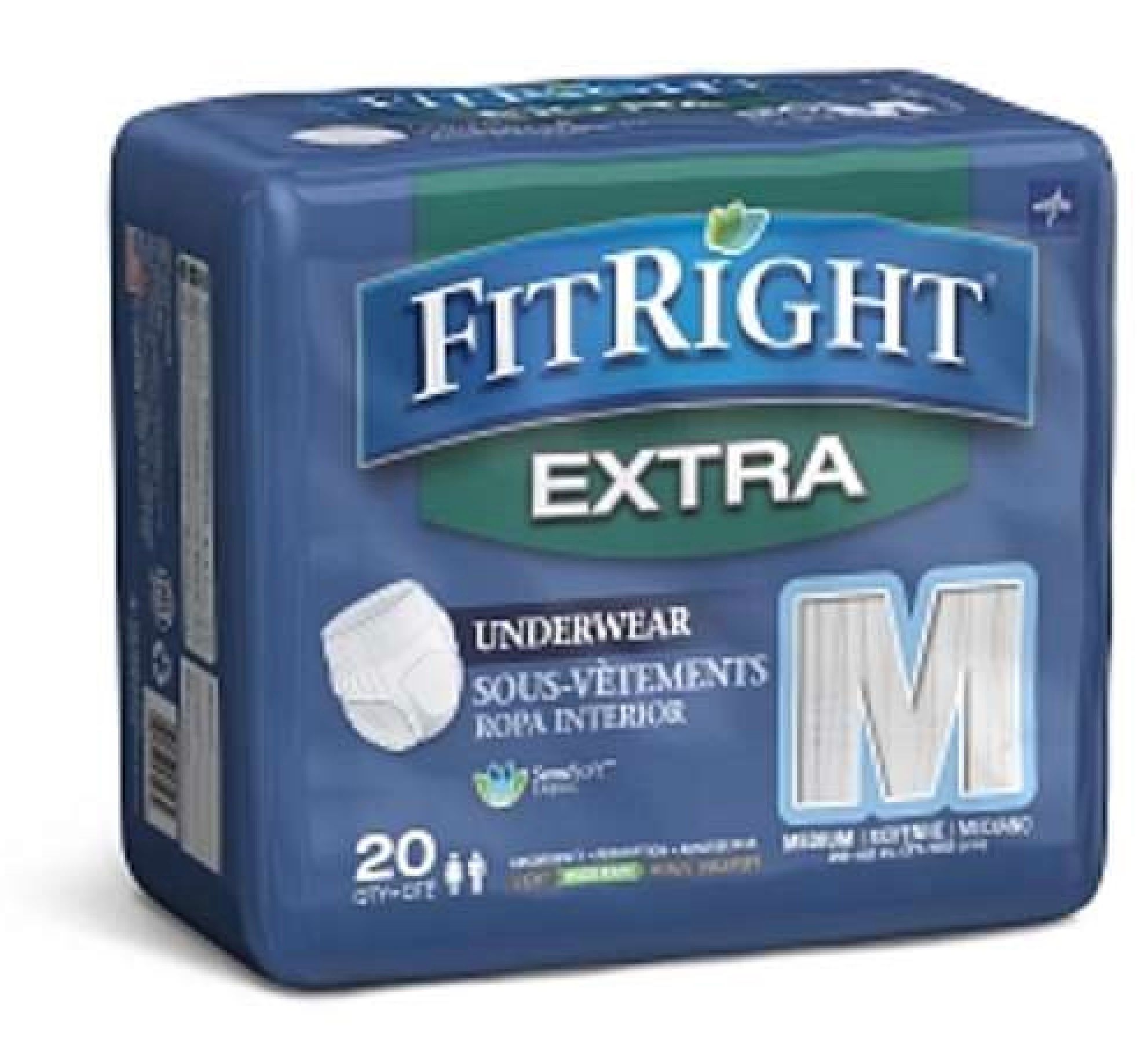 DISCFitRight Extra Protective Underwear, M - 20 ct