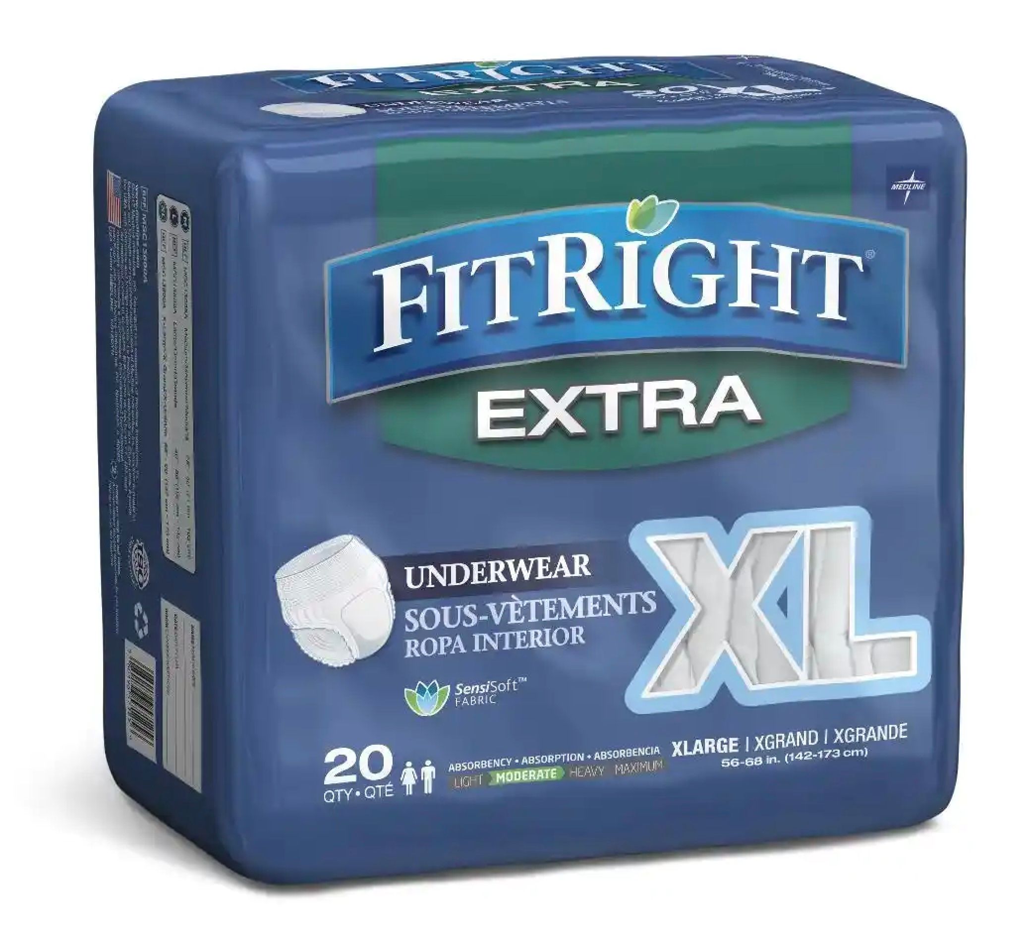 DISCFitRight Extra Protective Underwear, XL - 20 ct