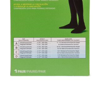 DISCCurad Compression Dress Socks, 8-15 mmHg, Black - Large - 1 Pair