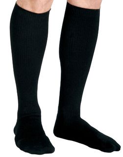 DISCCurad Compression Dress Socks, 8-15 mmHg, Black - Large - 1 Pair