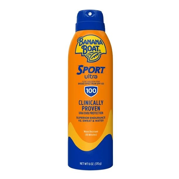 DISCBanana Boat Ultra Sport Clear Sunscreen Spray, SPF 100 - 6 oz