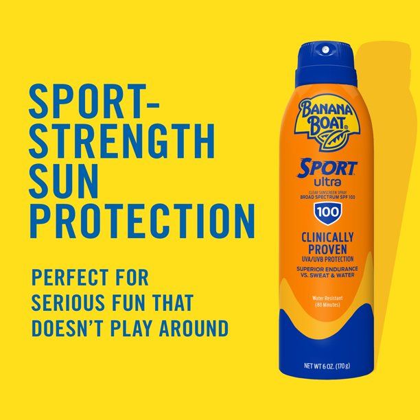 DISCBanana Boat Ultra Sport Clear Sunscreen Spray, SPF 100 - 6 oz