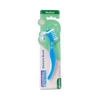 DISCDenture Brush with 2 Sided Bristles & Easy-Grip Handle