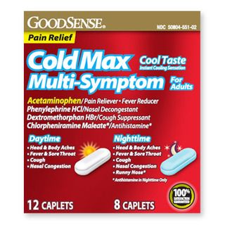 DISCGoodsense® Cold Night/Daytime Multi-Symptom Combo Caplets - 20 ct