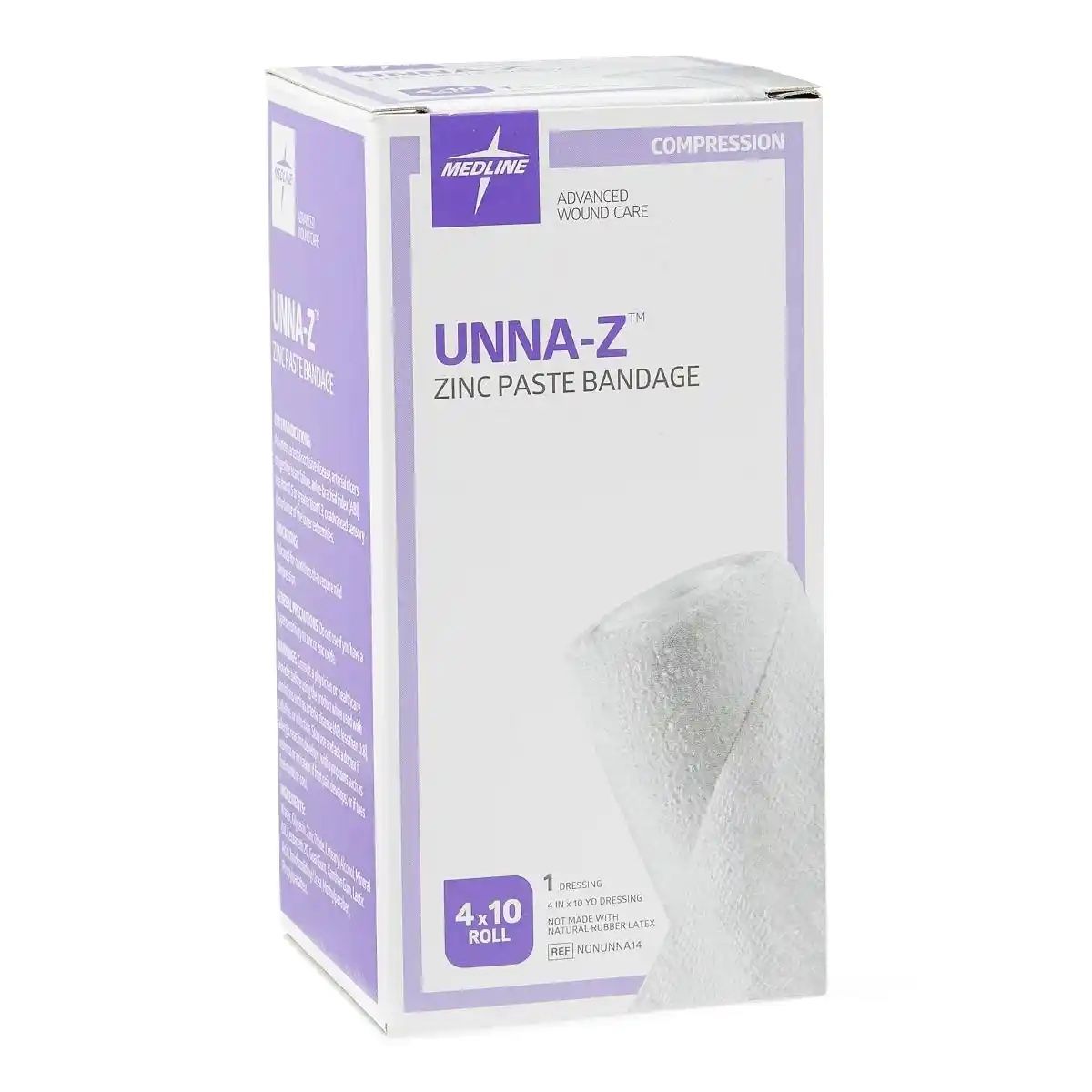 DISCMedline Unna-Z Zinc Oxide Compression Bandage, 4" x 10 yd