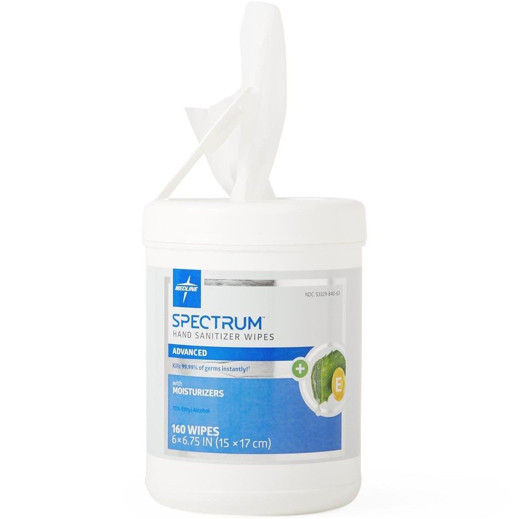 DISCMedline Spectrum Advanced Hand Sanitizer Wipes - 160 ct