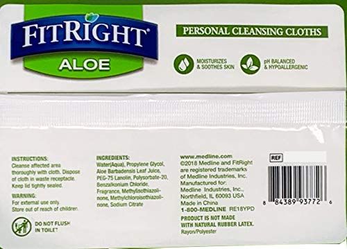 DISCFitRight Personal Cleansing Wipes - 100 ct