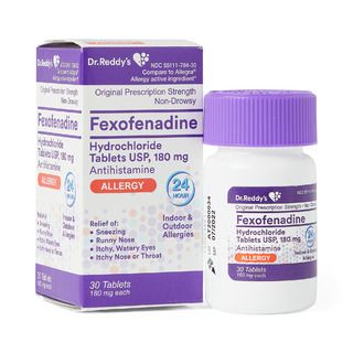 DISCDr. Reddy's Fexofenadine Hydrochloride Tablets, 180 mg - 30 ct