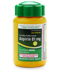 DISCLife Extension - Aspirin Adult Pain Reliever (NSAID), 81 mg - 300 ct