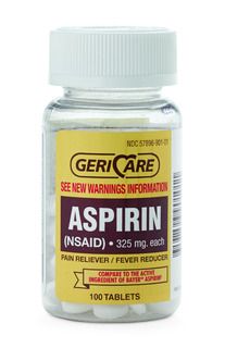 DISCGeri-Care Aspirin Tablets, 325 mg - 100 ct