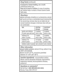 DISCMedline Senna Natural Laxative Tablets, 8.6 mg - 100 ct