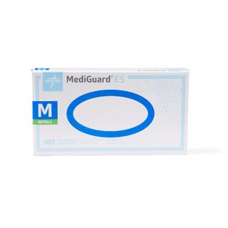 DISCMedline MediGuard ES Powder-Free Nitrile Exam Gloves, Medium - 100 ct
