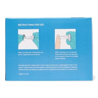 DISCMedline Sterile Safety Lancet with Push-Button Activation, 28G x 1.6 mm - 200 ct
