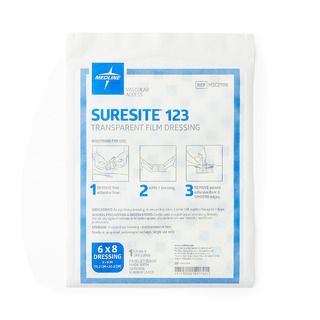 DISCMedline Suresite123 Transparent Dressing, 6" x 8" - 1 ct