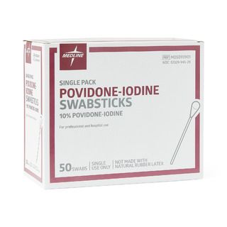 DISCMedline Povidone-Iodine Swabsticks, singles - 50 ct