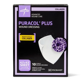 DISCMedline Puracol Plus Collagen Wound Dressing, 4.2" x 4.5" - 1ct