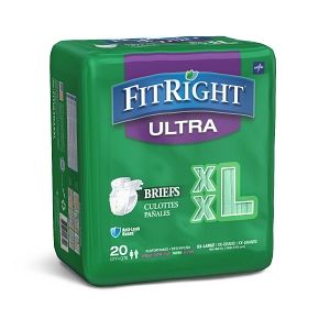DISCFitRight Ultra Adult Incontinence Briefs with Tabs, 2XL - 80 ct