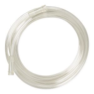 DISCMedline Clear Crush-Resistant Oxygen Tubing, Standard Connector - 25'