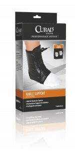DISCCurad Performance Series Vinyl Lace-Up Ankle Splint, Universal - Small