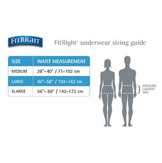 DISCFitRight Ultra Disposable Underwear, L - 20 ct