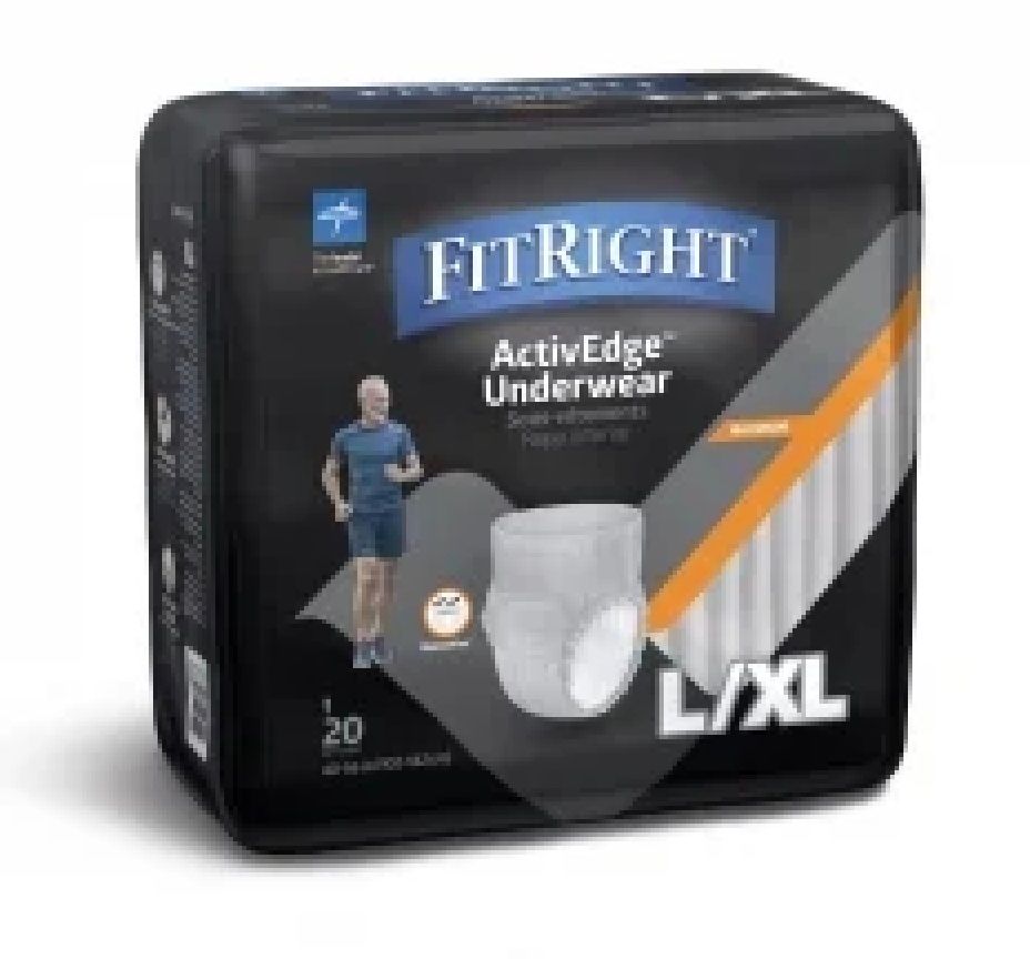 DISCFitRight Ultra Incontinence Underwear for Men, L/XL - 80 ct