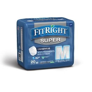 DISCFitRight Super Adult Incontinence Underwear, M - 20 ct