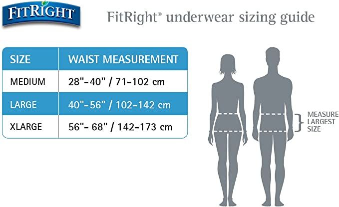 DISCFitRight Extra Cloth-Like Adult Incontinence Briefs, With Tabs, M - 80 ct