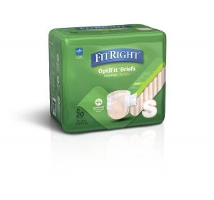 DISCFitRight Extra Cloth-Like Adult Incontinence Briefs with Tabs, S - 80 ct