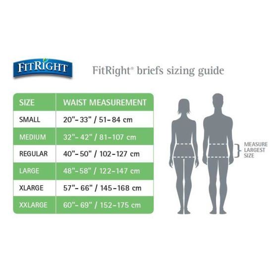 DISCFitRight Plus Adult Incontinence Briefs With Tabs, M - 80 ct
