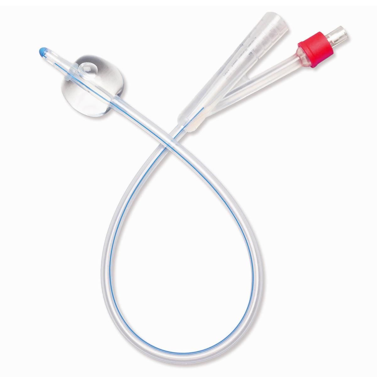 DISCMedline Foley Catheter, 100% Silicone, 18 Fr, 10 mL, 2-Way - Clear