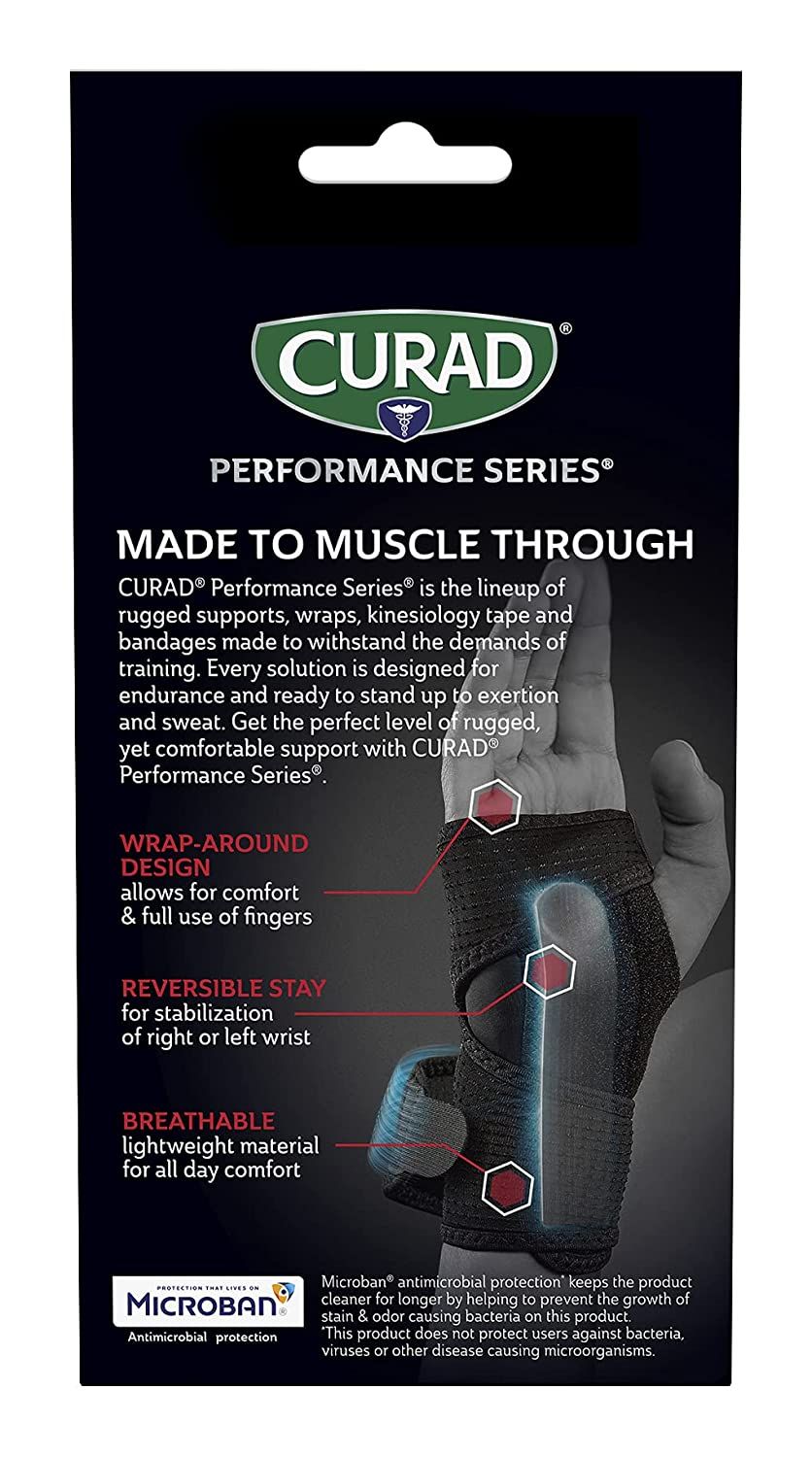 DISCCurad Performance Series Ironman Reversible Wrist Support, Black - Universal
