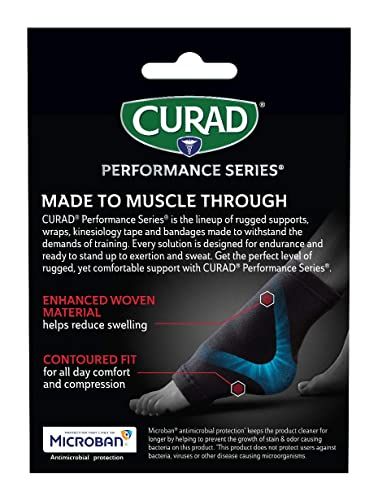 DISCCurad Elastic Ankle Support With Microban, Black - Large/XLarge