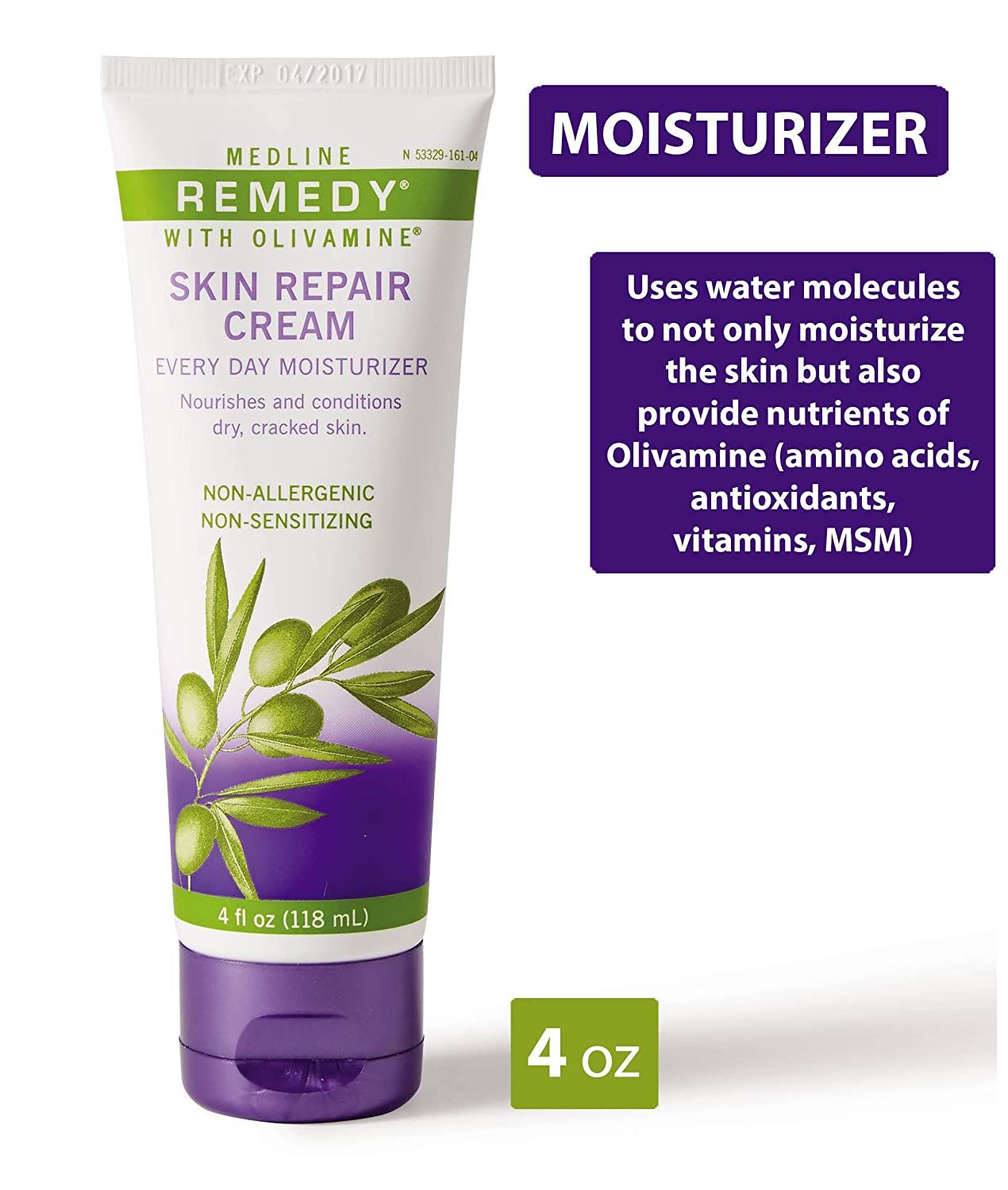 DISCMedline Remedy Skin Repair Cream Every Day Moisturizer - 4 oz