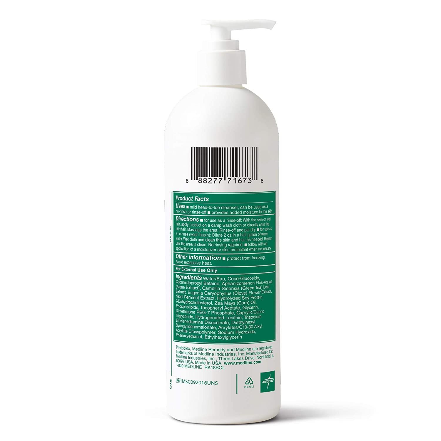 DISCMedline Remedy with Phytoplex Hydrating Cleansing Gel and Shampoo - 16 fl oz