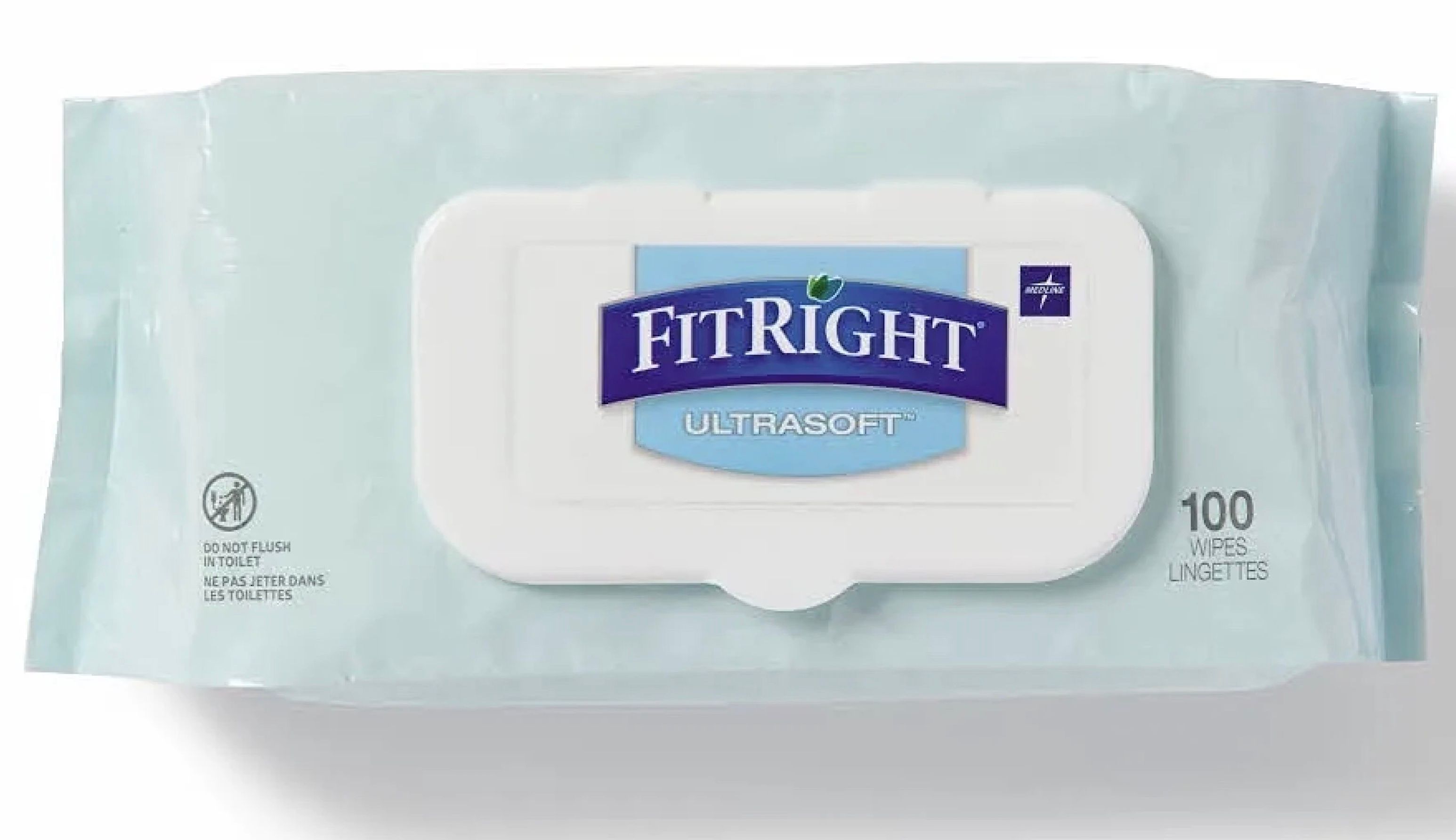 FitRight Dry Wipes, 1 Pack - 100 ct