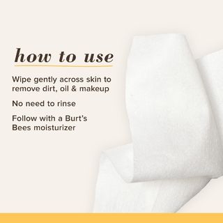 DISCBurt’s Bees® 3 in 1 Micellar Facial Cleanser Towelettes & Makeup Remover Wipes with Rose Water - 30 ct