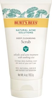 DISCBurt's Bees® Natural Acne Solutions Deep Cleansing Scrub, Salicylic Acid Acne Treatment with Soothing Cica - 4 oz